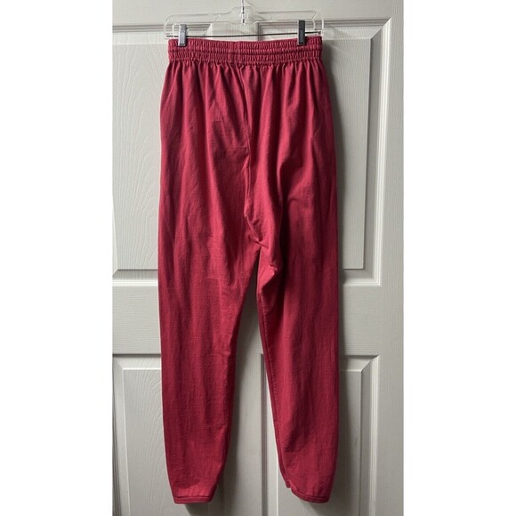 Lee Premium Jersey Y2K Joggers Mens Size Large Red Made in USA Tie Vintage - Picture 3 of 7